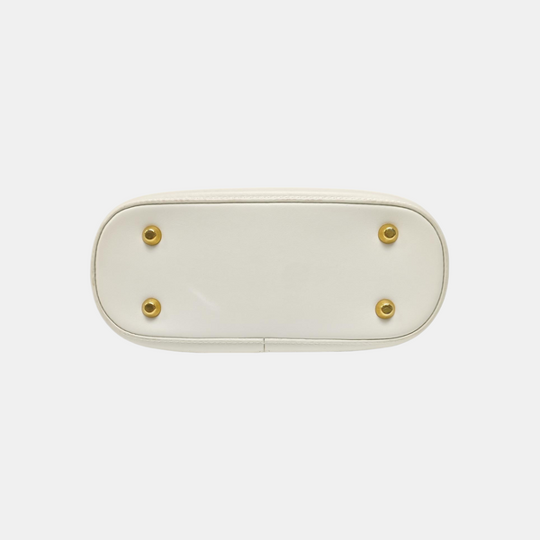 Calfskin Shoulder Bag Small White