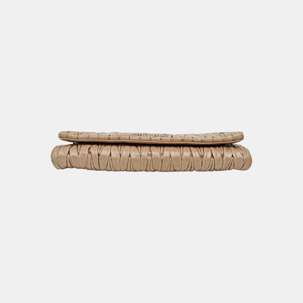 Miu Délice Quilted Lambskin Beige