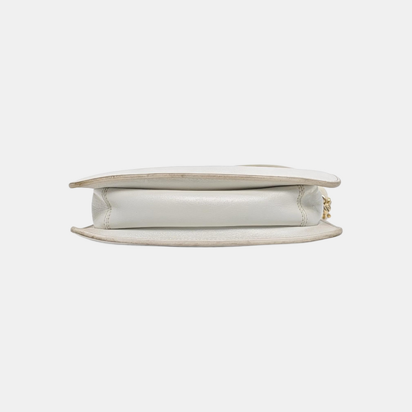Calfskin Top Handle Bag White