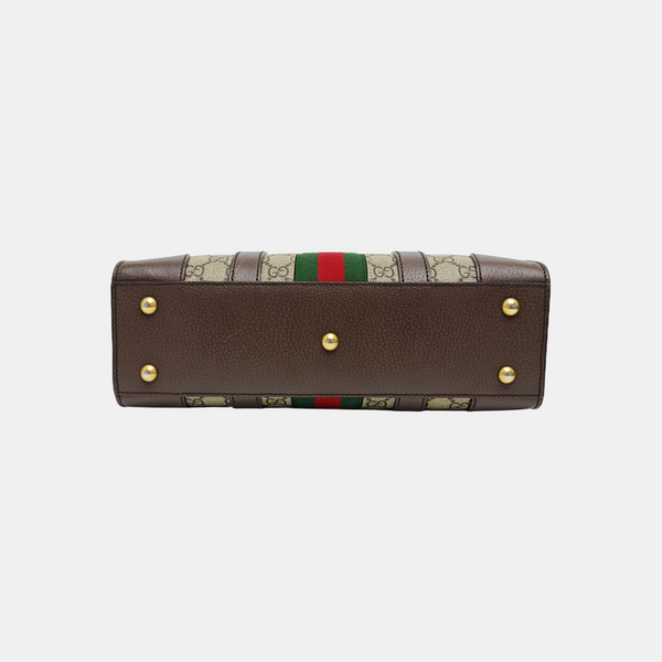 GG Multicolor Medium Monogram Coated Canvas Black