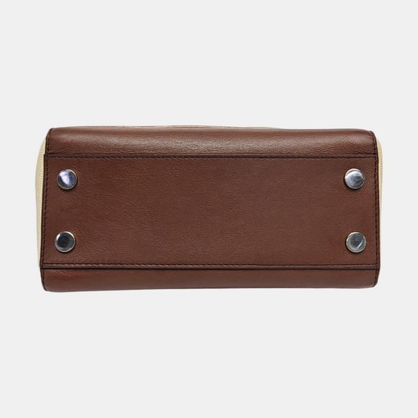 Calfskin Shoulder Bag Beige