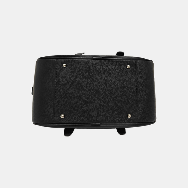 Calfskin Top Handle Bag Black