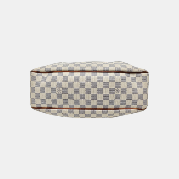 SIRACUSA MM Damier Azur Coated Canvas White