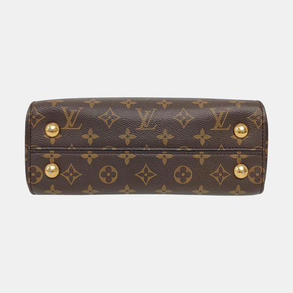 CLUNY PM Monogram Coated Canvas Brown