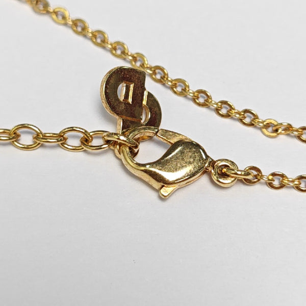 Dior Oblique Metal Gold Necklace