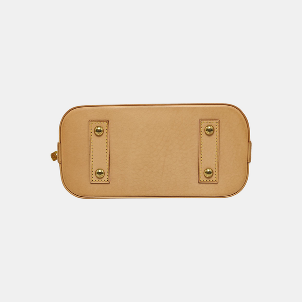 ALMA BB Monogram Coated Canvas Brown