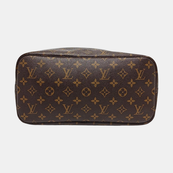 Authenticated pre-owned NEVERFULL MM Monogram Coated Canvas Brown - Tote Bag at Looply