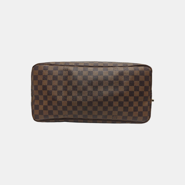 NEVERFULL GM Damier Ebene Coated Canvas Brown