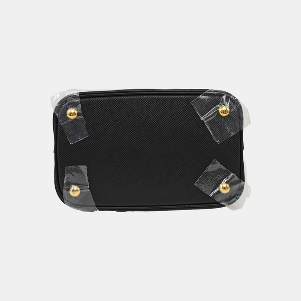 Panier Medium Saffiano Calfskin Black