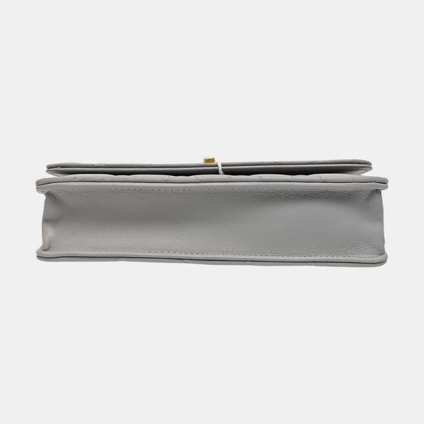 WOC Quilted Lambskin Gray