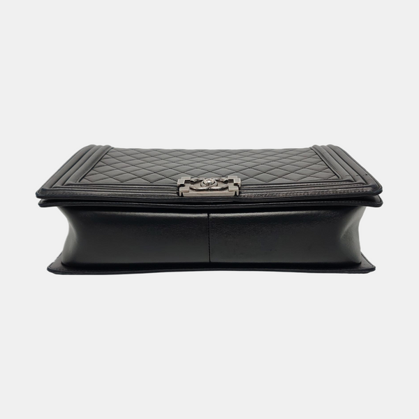BOY CHANEL Maxi Quilted Lambskin Black
