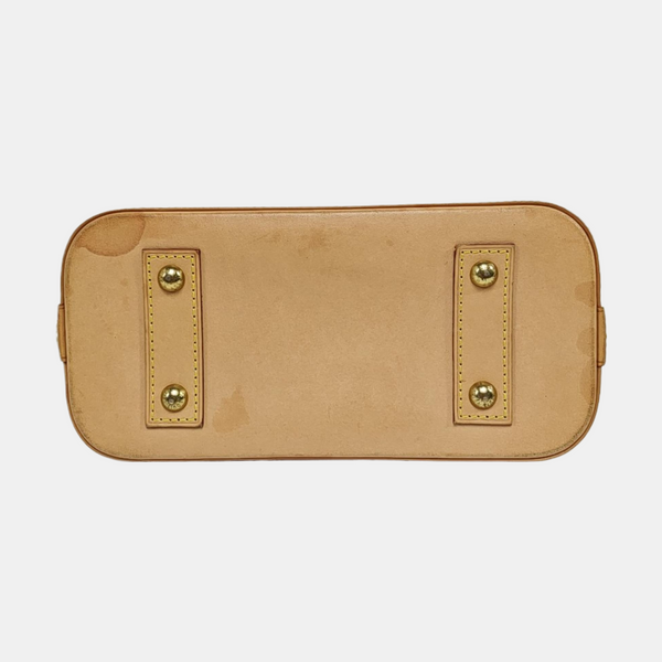 ALMA BB Monogram Coated Canvas Brown