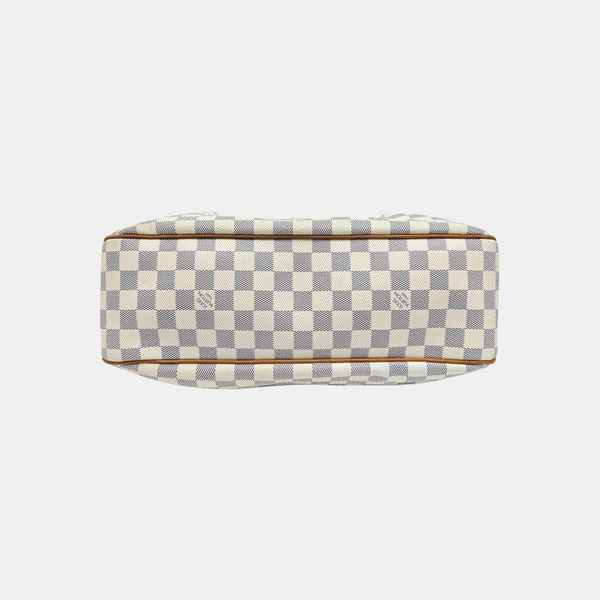 SIRACUSA MM Damier Azur Coated Canvas White