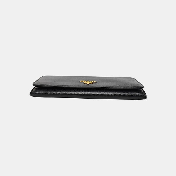 Saffiano Calfskin Wallet Black
