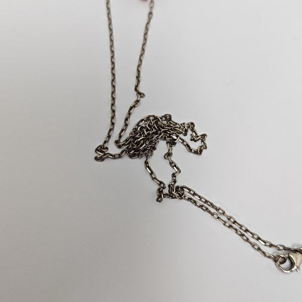 Pop H Metal Silver Necklace