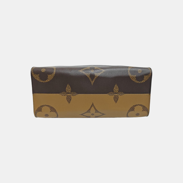 ONTHEGO MM Monogram Coated Canvas Brown