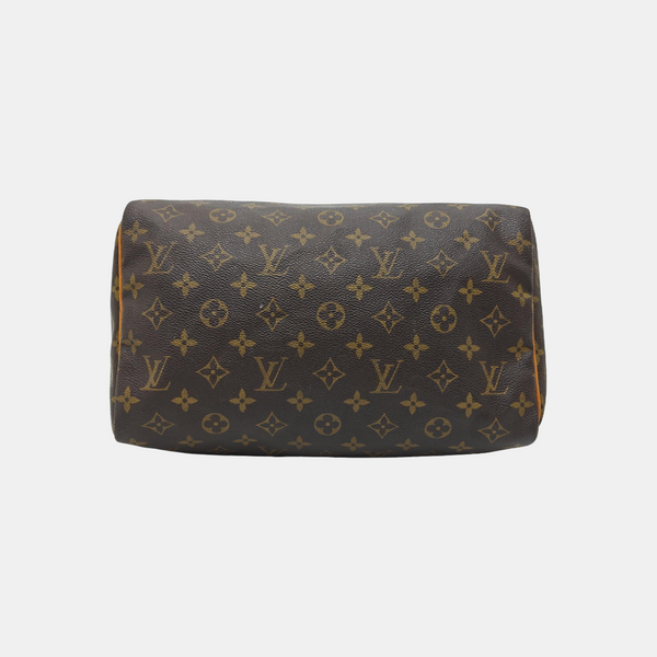 SPEEDY 30 Monogram Coated Canvas Brown