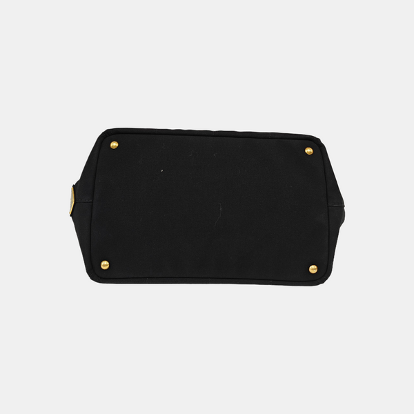 Denim Quilted Canvas Black