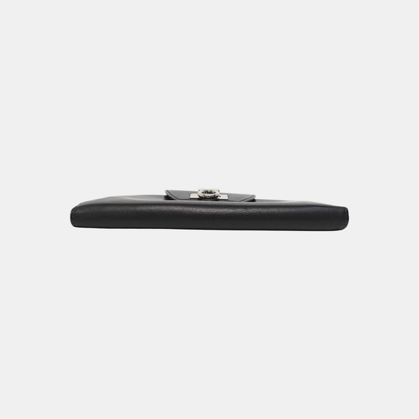 Gancio Calfskin Black Wallet