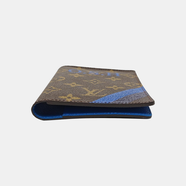 Monogram Coated Canvas Wallet Brown