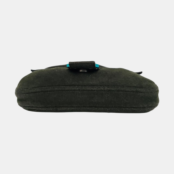Fabric Top Handle Bag Black
