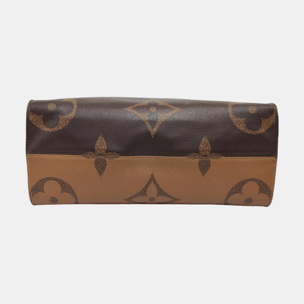 ONTHEGO MM Monogram Coated Canvas Brown