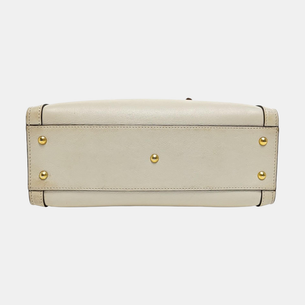 Diana Small Calfskin White