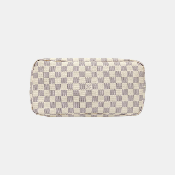 NEVERFULL MM Damier Azur Coated Canvas White