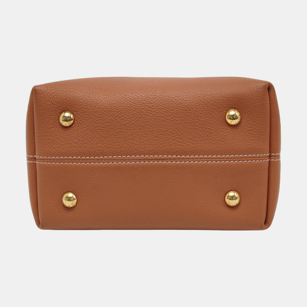 LOW KEY HOBO PM Monogram Calfskin Brown