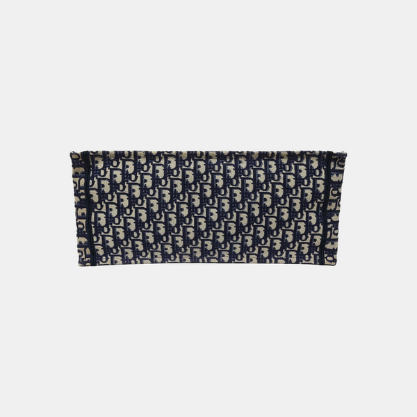 Book Tote Large Oblique Canvas Blue