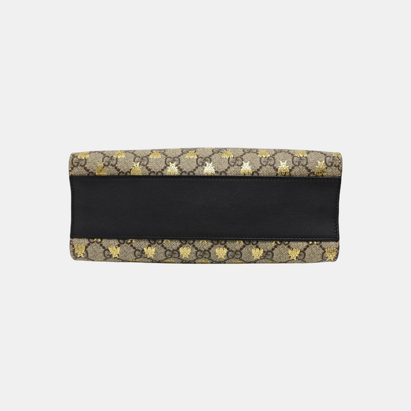 Padlock Small Monogram Coated Canvas Beige