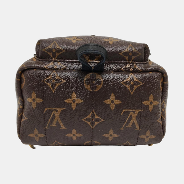 PALM SPRINGS Mini Monogram Coated Canvas Brown