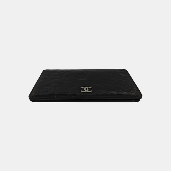 WOC Patent Calfskin Black Wallet