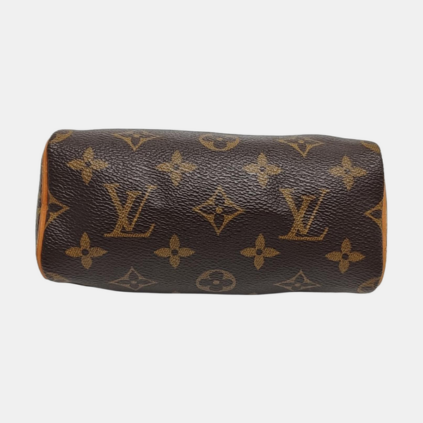 SPEEDY Nano Monogram Coated Canvas Brown