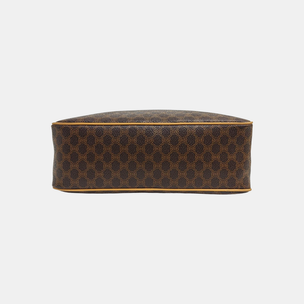 Leather Top Handle Bag Yellow