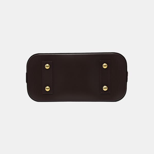ALMA BB Damier Ebene Coated Canvas Brown