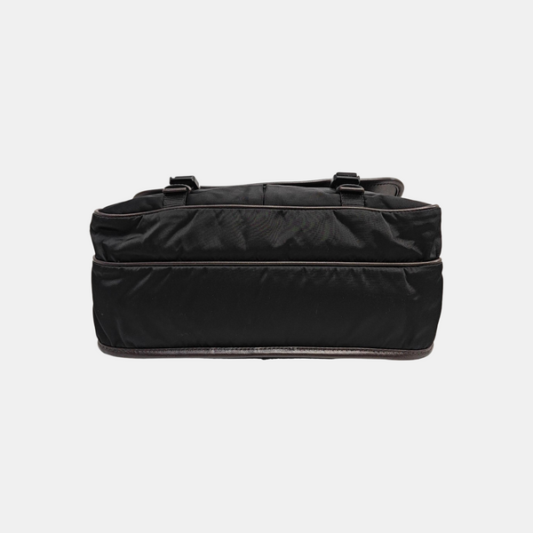 Nylon Shoulder Bag Black