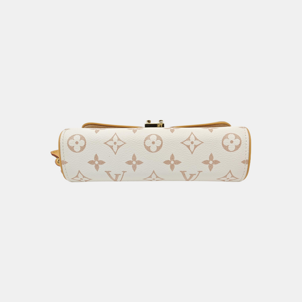 Pochette Camille Monogram Coated Canvas Beige