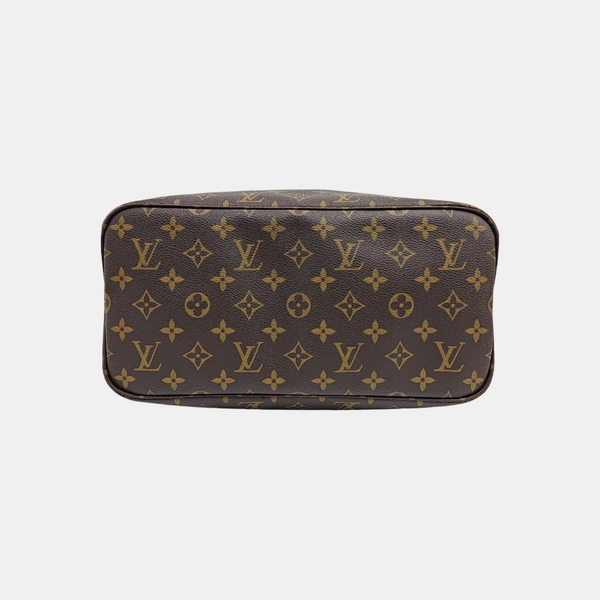 NEVERFULL MM Monogram Coated Canvas Brown