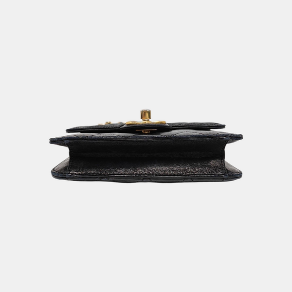 Lambskin Crossbody Bag Black