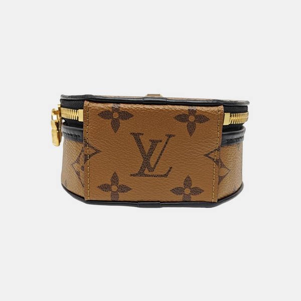 BOITE CHAPEAU Mini Monogram Coated Canvas Brown