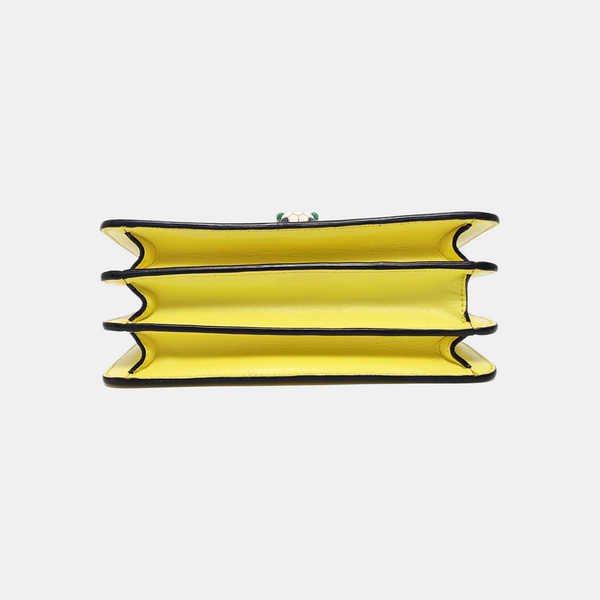 SERPENTI FOREVER Small Quilted Calfskin Yellow