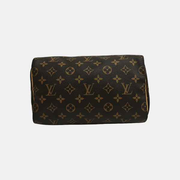 SPEEDY 25 Monogram Coated Canvas Brown