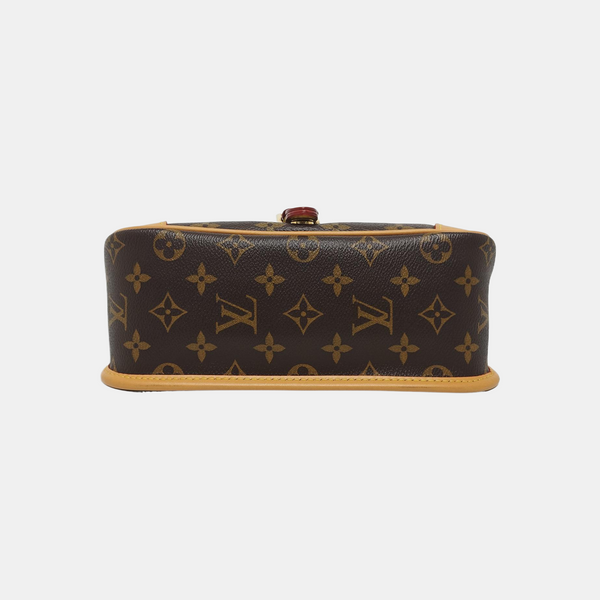 DIANE Monogram Coated Canvas Brown