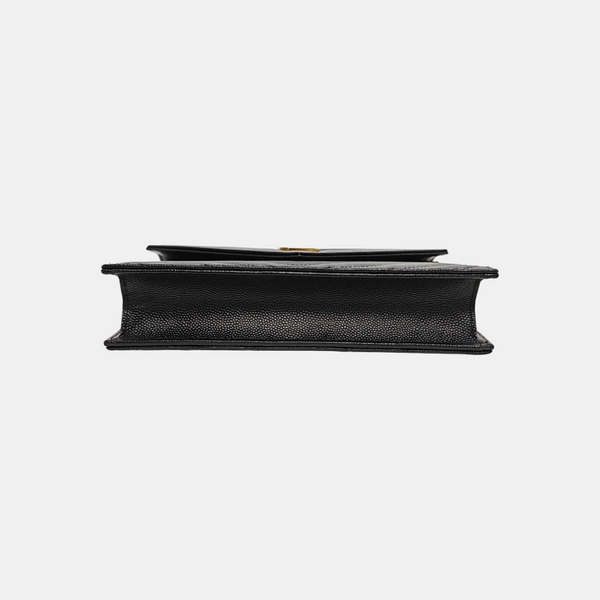 MONOGRAM Chevron Calfskin Black