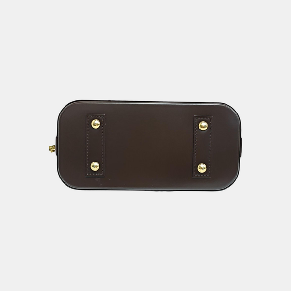ALMA BB Damier Ebene Coated Canvas Brown