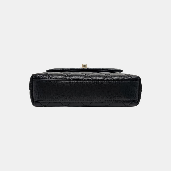 COCO HANDLE Grained Calfskin Black