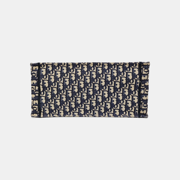 Book Tote Medium Oblique Canvas Blue