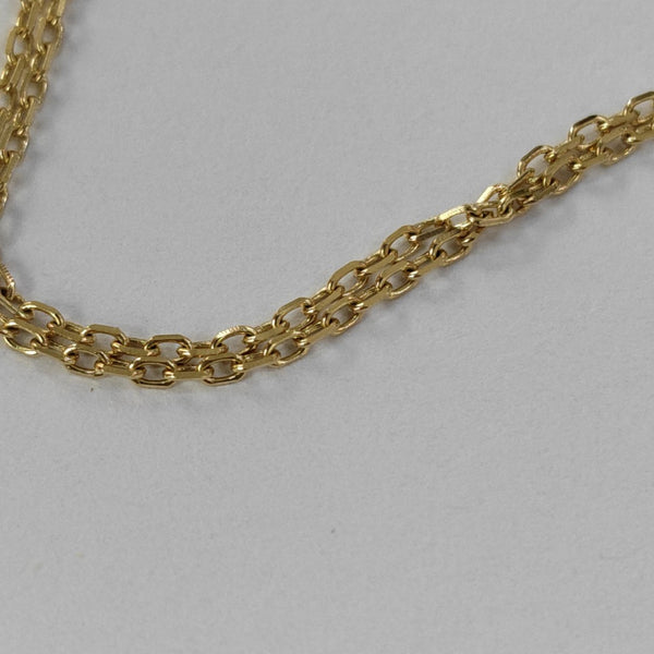 Streched 18k Gold Necklace