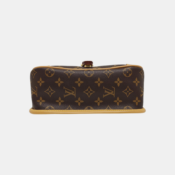 DIANE Monogram Coated Canvas Brown